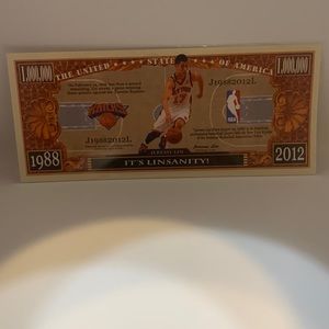 Jeremy Lin Knicks Custom Made Million Dollar Bill (MISC3)